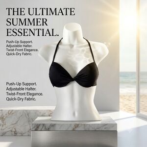 Victoria's Secret Black Bikini Top
